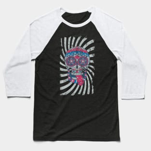 Hypnotic Skull Baseball T-Shirt